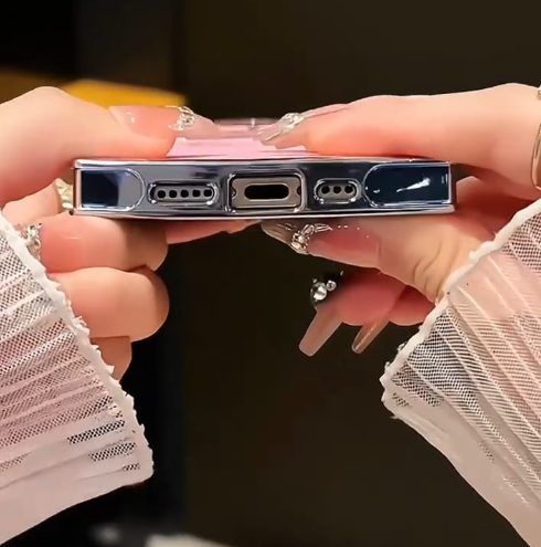 Pink Aurora Electroplated Protective Case