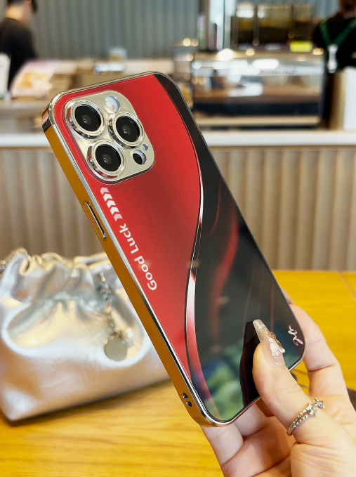 iPhone - Aesthetic Red and Black Phone Case