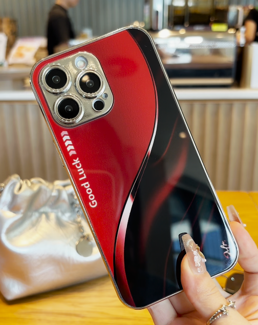 iPhone - Aesthetic Red and Black Phone Case