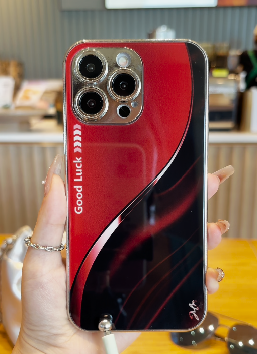 iPhone - Aesthetic Red and Black Phone Case