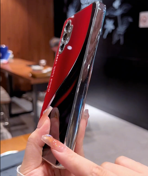 Aesthetic Red and Black Phone Case