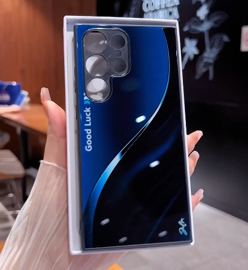 Aesthetic Blue and Black Phone Case