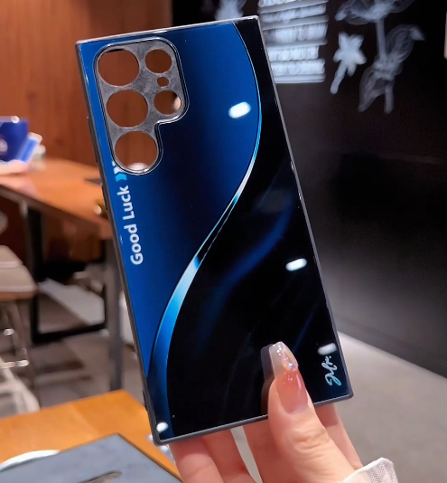 Aesthetic Blue and Black Phone Case