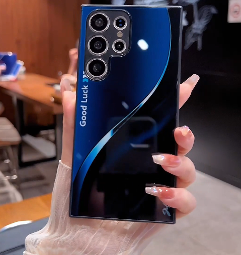 Aesthetic Blue and Black Phone Case