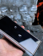 Carbon Texture and Electroplated Foldable Phone Case