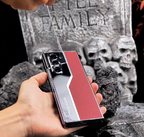 Carbon Texture and Electroplated Foldable Phone Case