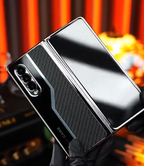 Carbon Texture and Electroplated Foldable Phone Case