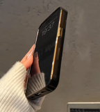 iPhone - Camellia Flower Liquid Glitter Case