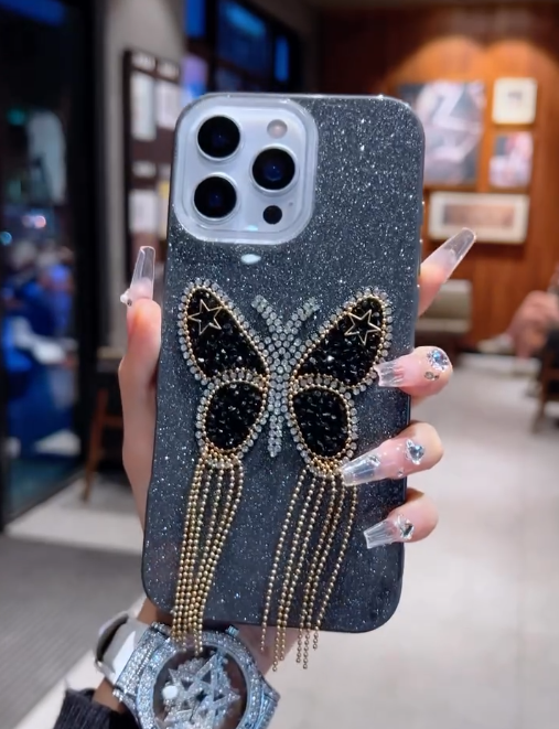 iPhone - Rhinestone Butterfly