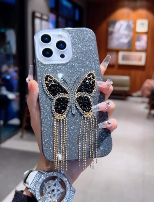 iPhone - Rhinestone Butterfly