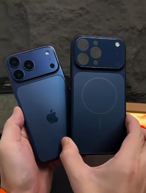 iPhone - Blue Hybrid Bumper Cover