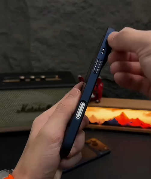 iPhone - Blue Hybrid Bumper Cover