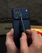 iPhone - Blue Hybrid Bumper Cover