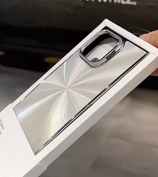 iPhone - Reflective Square Edge Phone Cover with Stand