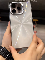 iPhone - Reflective Square Edge Phone Cover with Stand