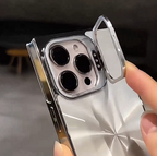 iPhone - Reflective Square Edge Phone Cover with Stand