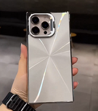 iPhone - Reflective Square Edge Phone Cover with Stand