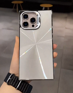 iPhone - Reflective Square Edge Phone Cover with Stand