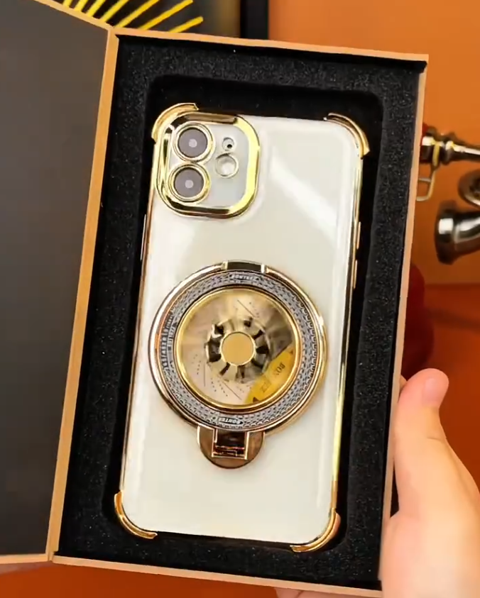 iPhone - Gold Turbine Kickstand Case