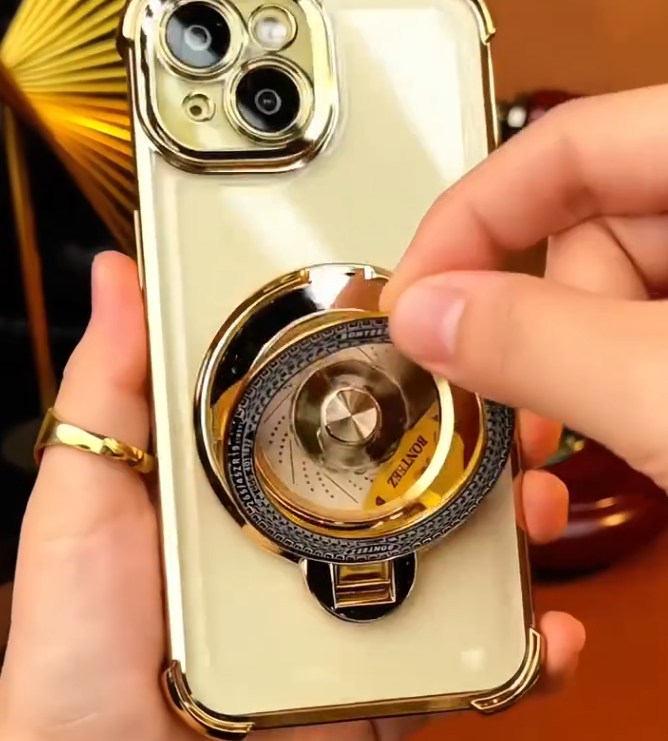 iPhone - Gold Turbine Kickstand Case