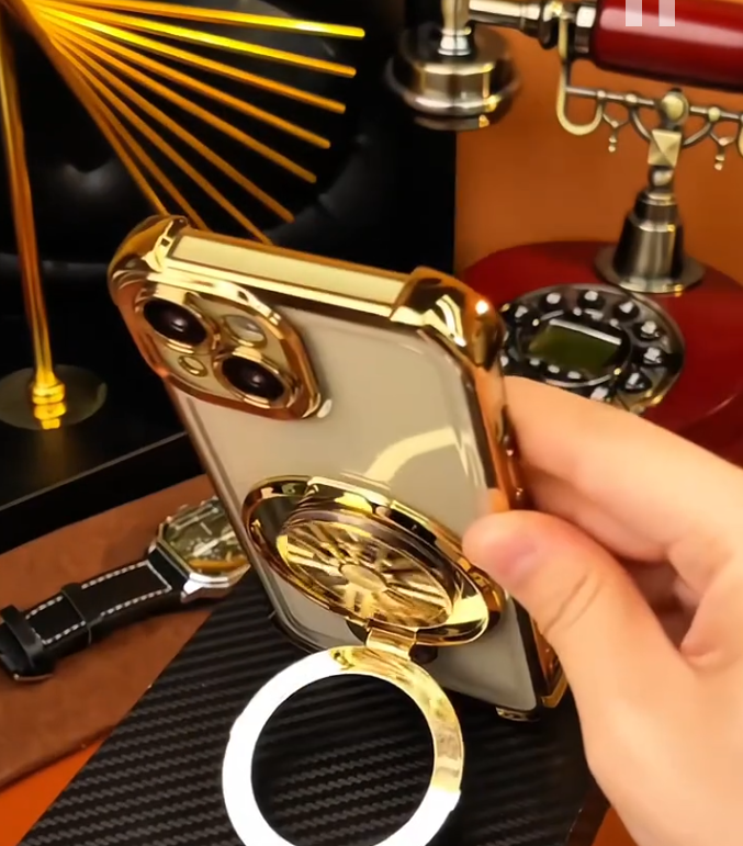 iPhone - Gold Turbine Kickstand Case