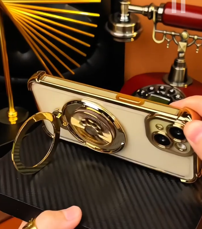 iPhone - Gold Turbine Kickstand Case