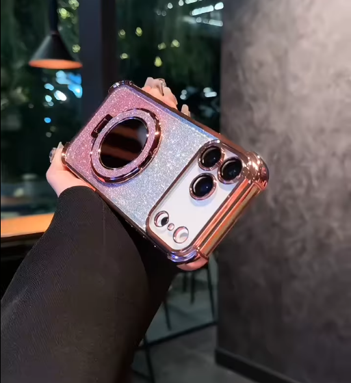 iPhone - Gradient Sparkle Kickstand Case