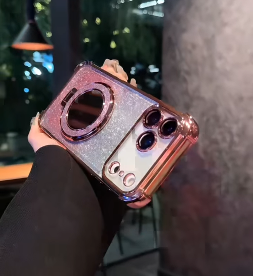 iPhone - Gradient Sparkle Kickstand Case