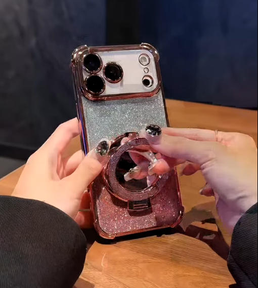 iPhone - Gradient Sparkle Kickstand Case