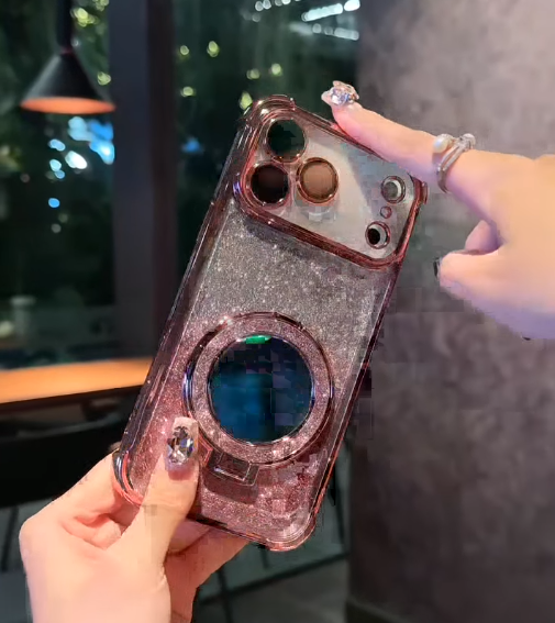 iPhone - Gradient Sparkle Kickstand Case