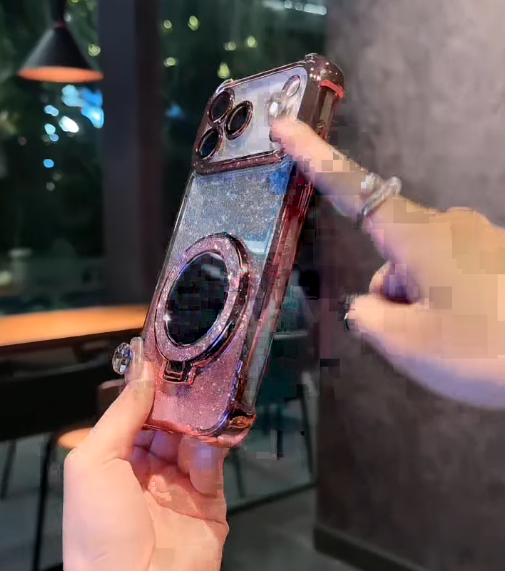 iPhone - Gradient Sparkle Kickstand Case