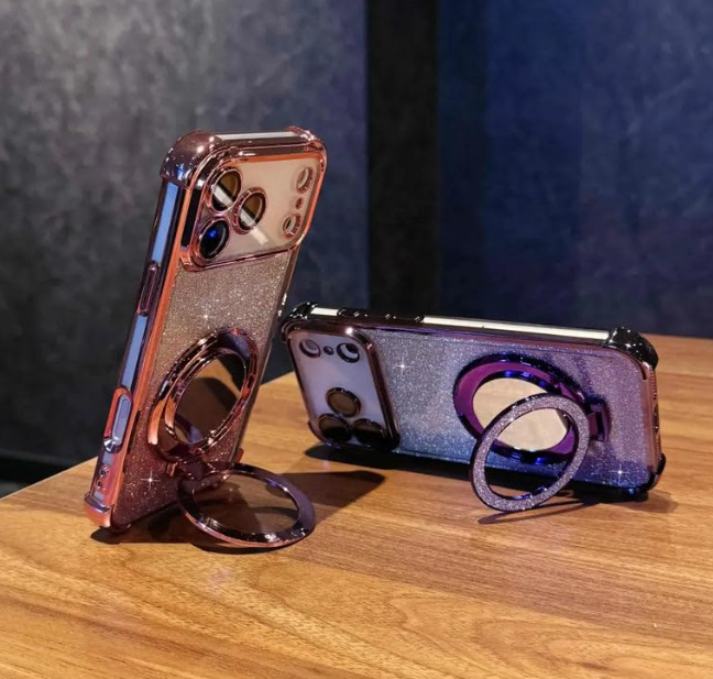iPhone - Gradient Sparkle Kickstand Case