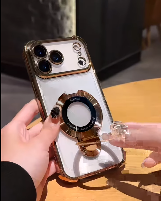 iPhone - Luxury Gold Electroplated Transparent Case