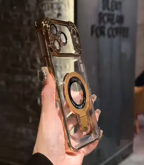 iPhone - Luxury Gold Electroplated Transparent Case