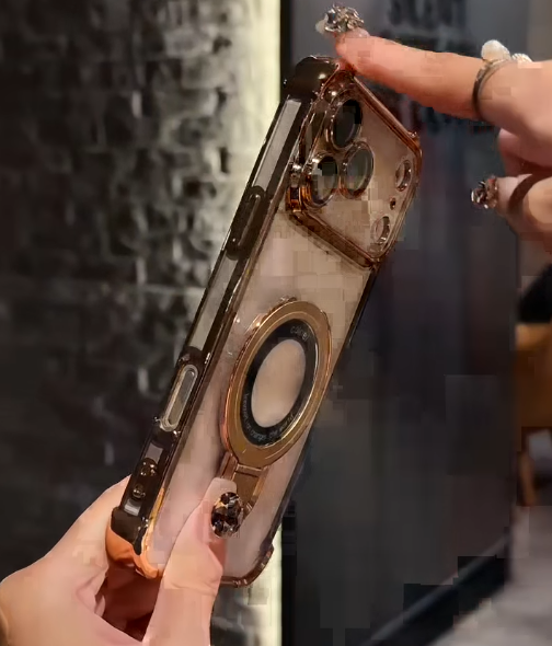 iPhone - Luxury Gold Electroplated Transparent Case