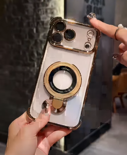 iPhone - Luxury Gold Electroplated Transparent Case