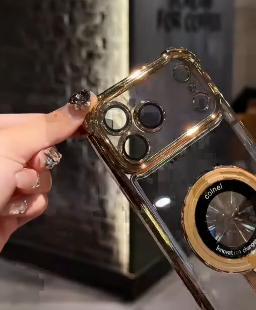 iPhone - Luxury Gold Electroplated Transparent Case