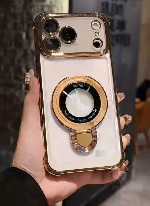 iPhone - Luxury Gold Electroplated Transparent Case