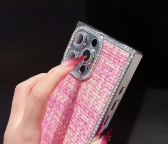 iPhone - Luxury Multicolored Woven Tweed Case