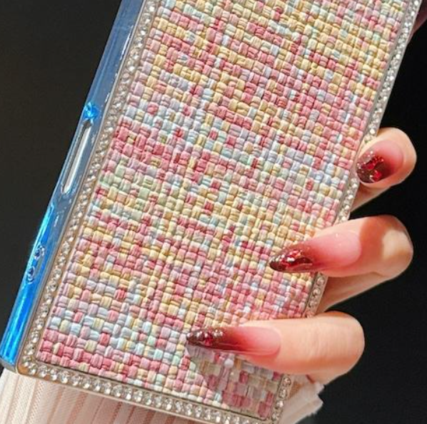 iPhone - Luxury Multicolored Woven Tweed Case