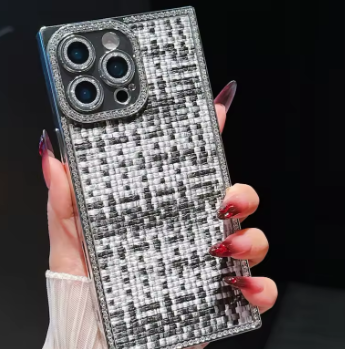 iPhone - Luxury Multicolored Woven Tweed Case