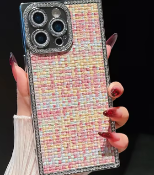 iPhone - Luxury Multicolored Woven Tweed Case
