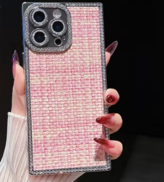 iPhone - Luxury Multicolored Woven Tweed Case