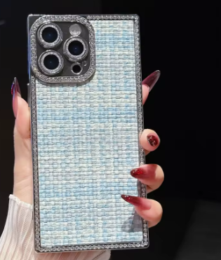 iPhone - Luxury Multicolored Woven Tweed Case