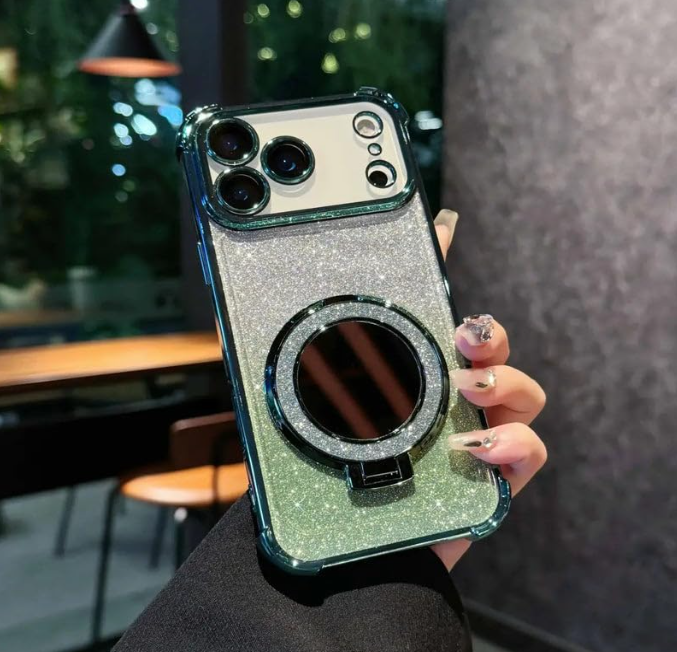 iPhone - Gradient Sparkle Kickstand Case