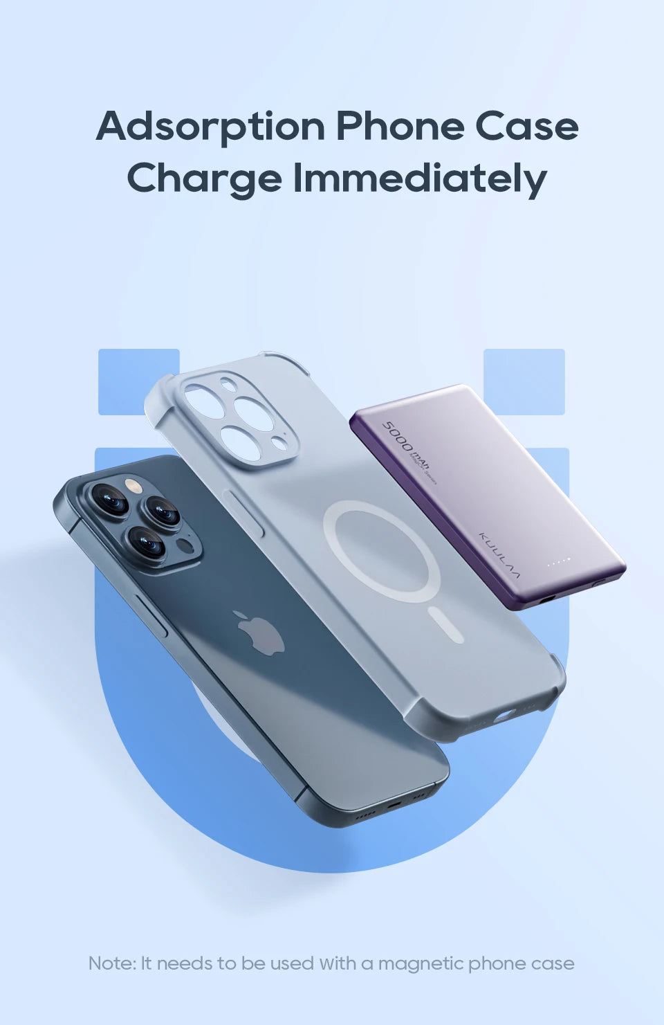 MagOn Wireless Fast Charging Power Bank 5000mAh 20W