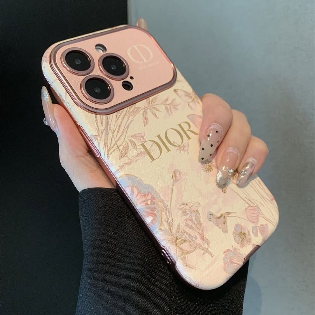 iPhone - Luxury Dior Case with Pearl Lanyard