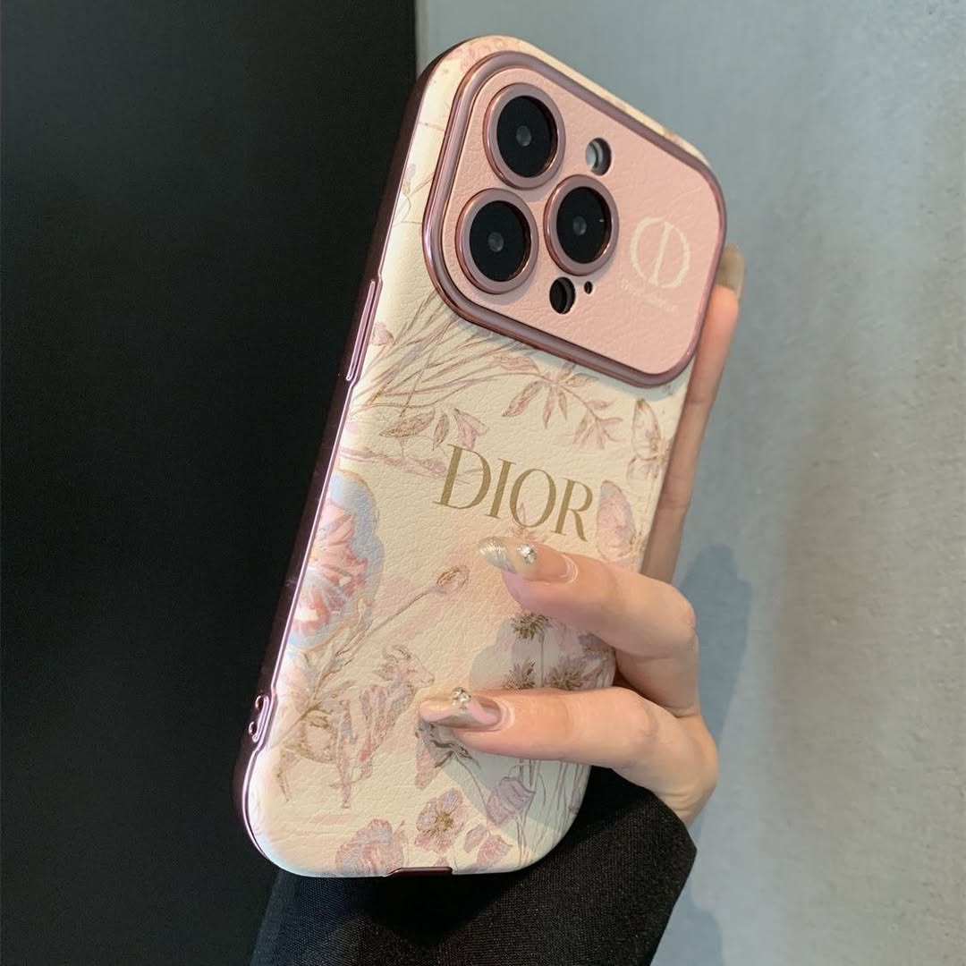 iPhone - Luxury Dior Case with Pearl Lanyard
