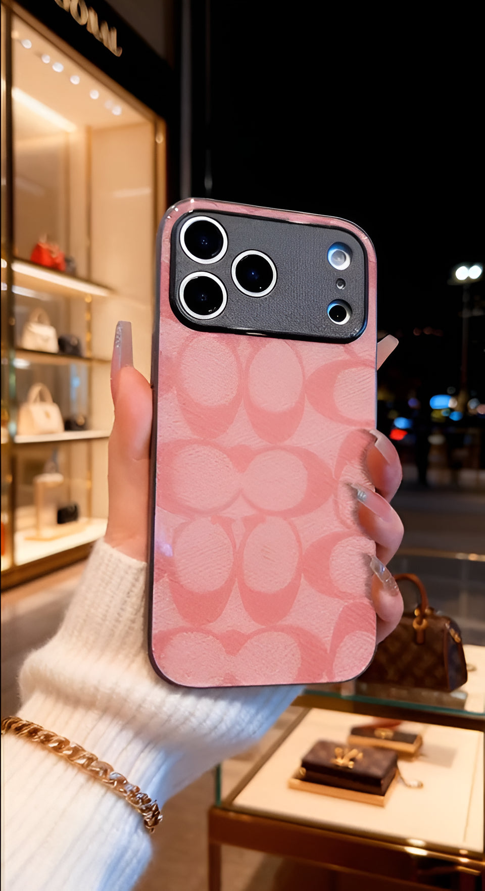 Pink Coach Signature Case