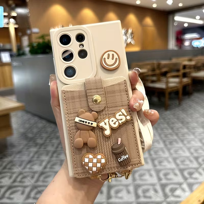 Crossbody Strap Lanyard Card Holder Case